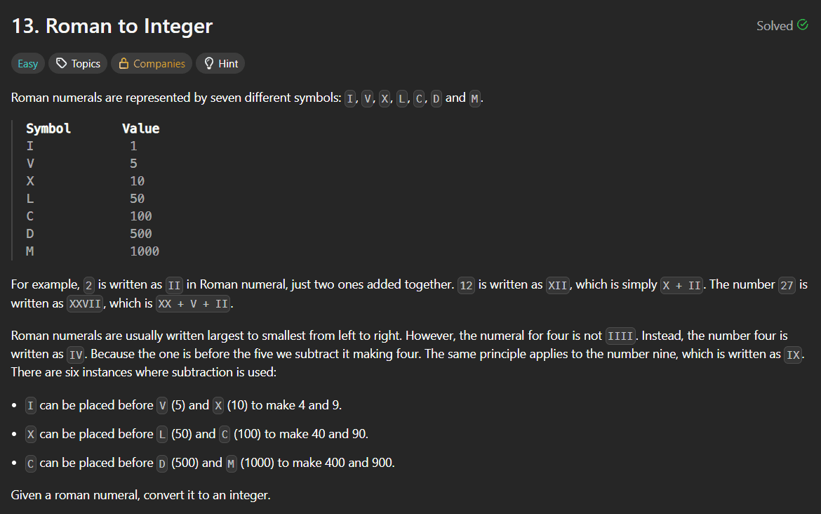 Roman to Integer – Easy Explanation with Java Solution (LeetCode 13)