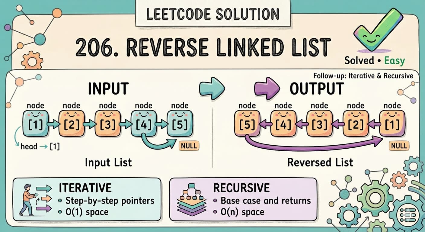 Reverse Linked List (LeetCode 206) – The One Trick That Changes Everything