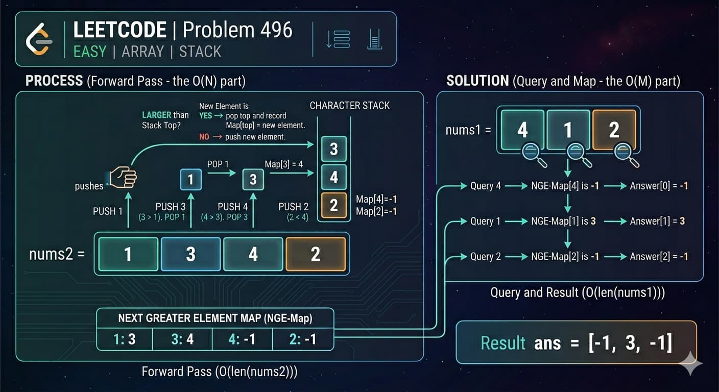 LeetCode 496: Next Greater Element I — Java Solution With All Approaches Explained