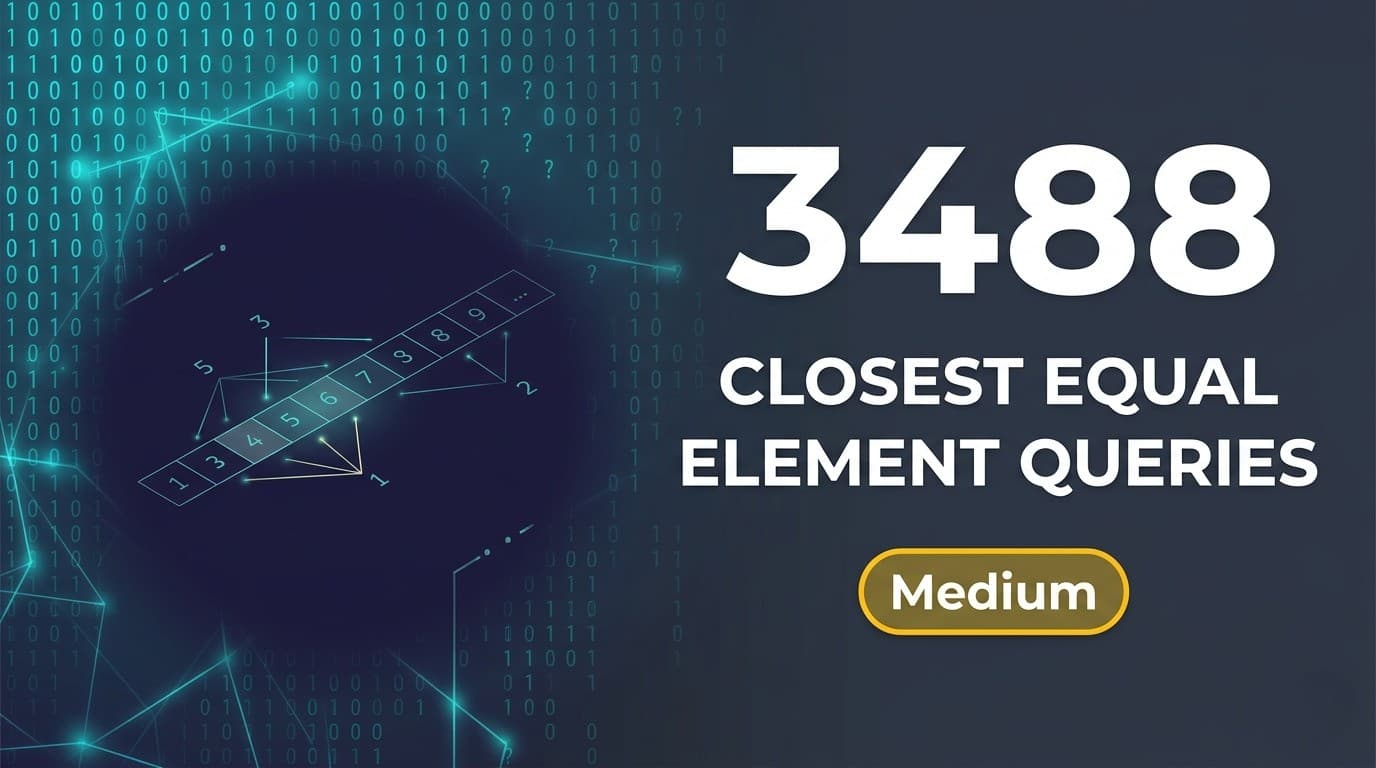 LeetCode 3488 — Closest Equal Element Queries: A Complete Walkthrough from Brute Force to Optimal