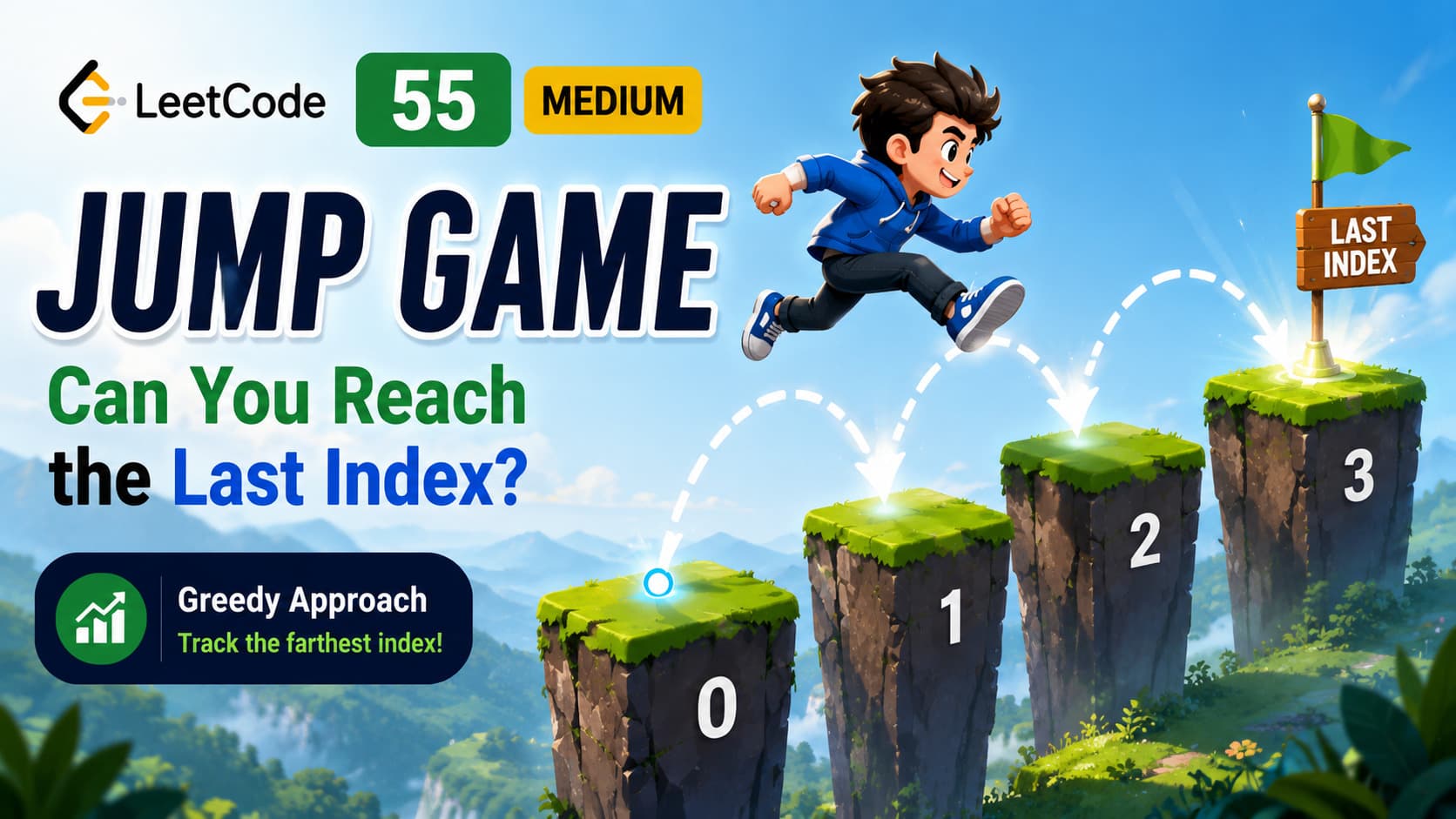 LeetCode 55: Jump Game – Java Greedy Solution with Explanation and Dry Run