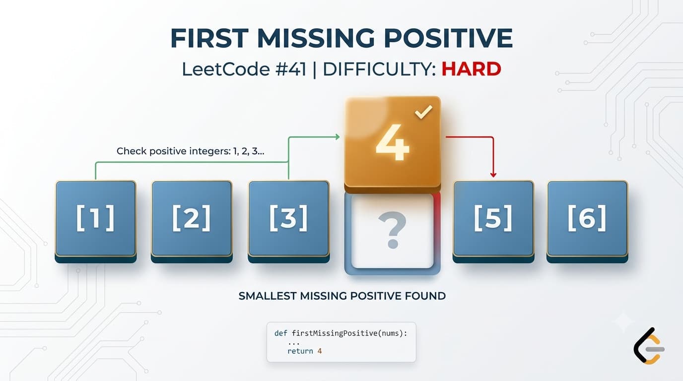 LeetCode 41: First Missing Positive – O(n) Time and O(1) Space Java Solution